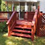 Before and After Deck Pressure Washing