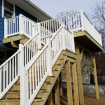 New Wood Deck with RDI Endurance PVC Railings in Rockaway, NJ